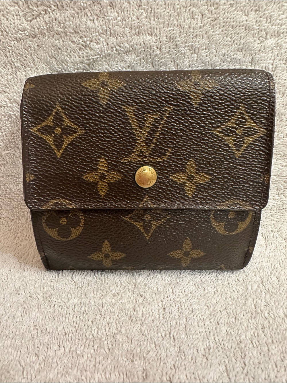 Louis Vuitton Monogram Canvas Small Snap Tri-Fold Wallet